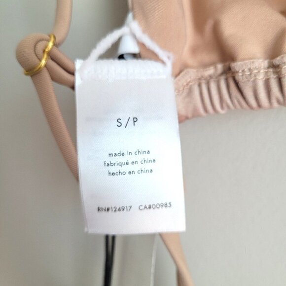 NWT Onia Alexa Ombre Croc Nude Multi Bikini Top - Picture 12 of 13